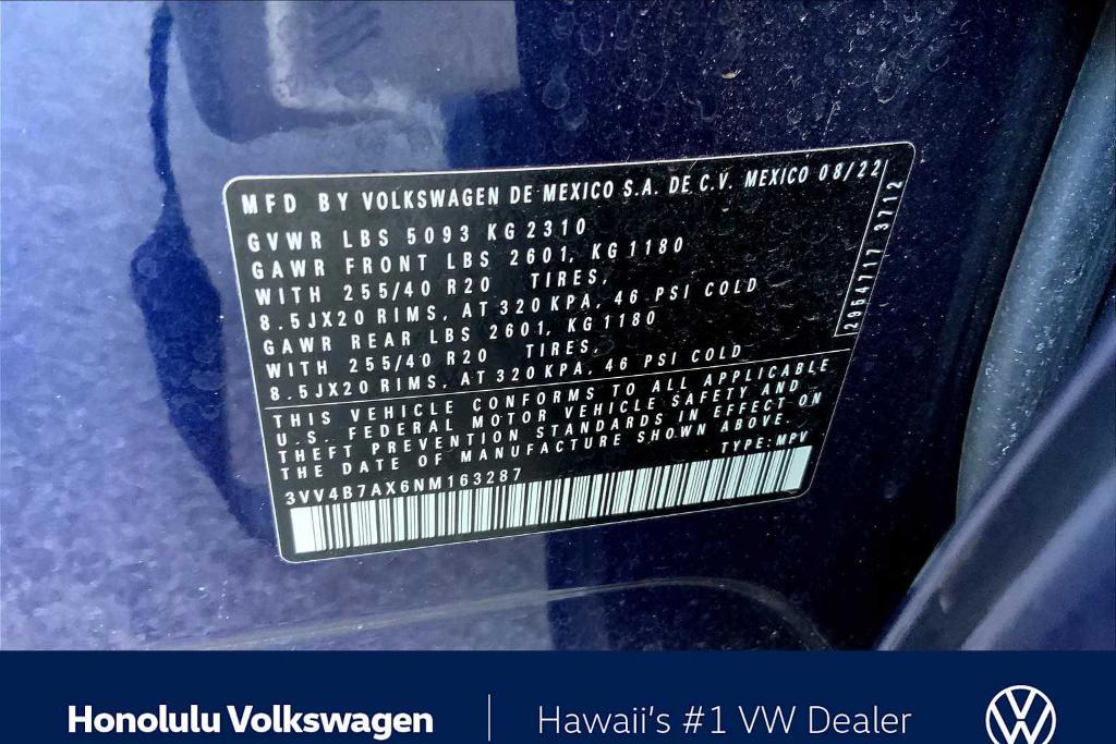 used 2022 Volkswagen Tiguan car, priced at $26,777