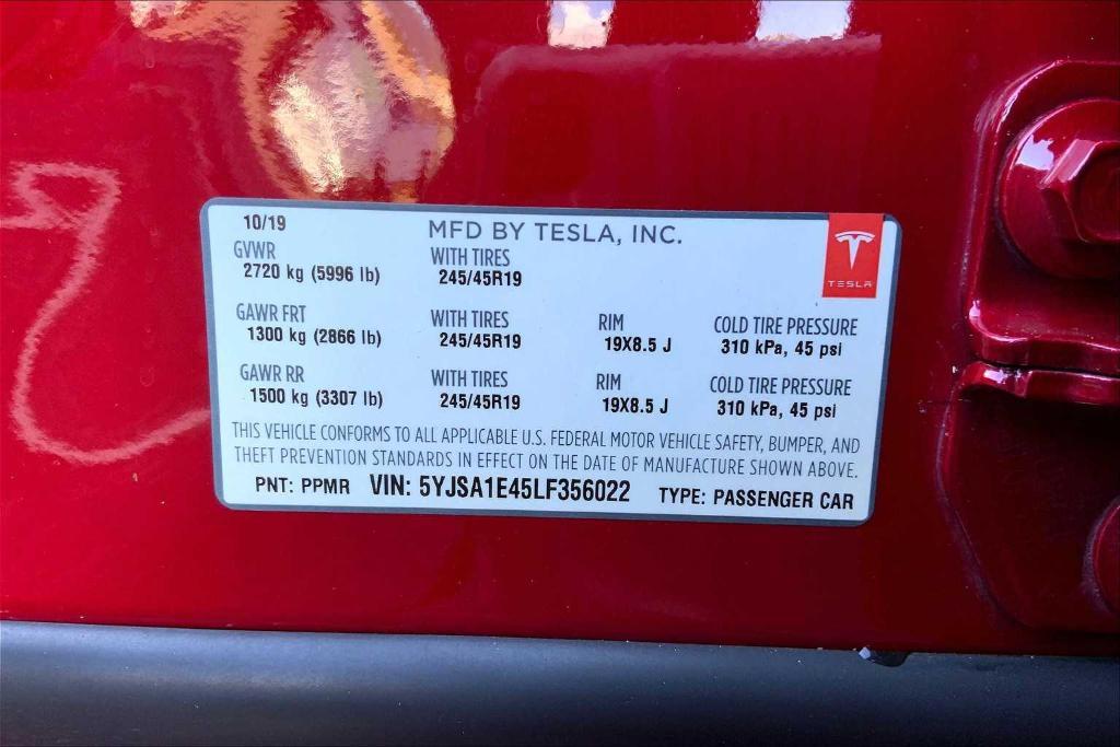 used 2020 Tesla Model S car, priced at $42,991