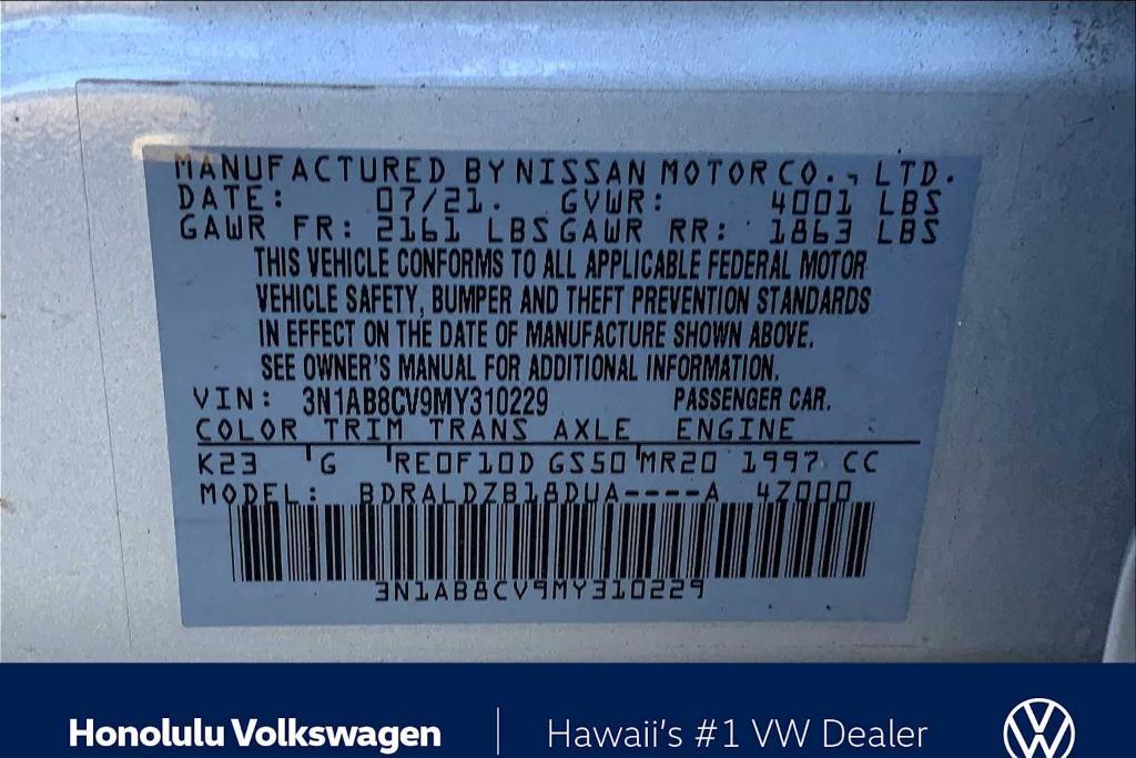 used 2021 Nissan Sentra car, priced at $15,992