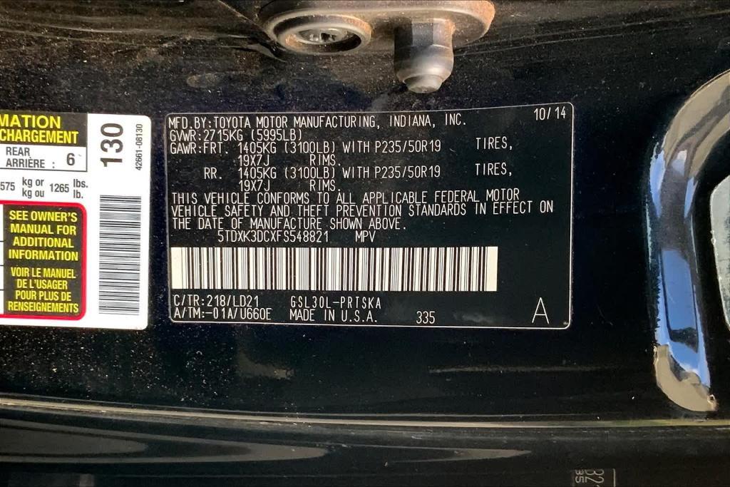 used 2015 Toyota Sienna car, priced at $14,991