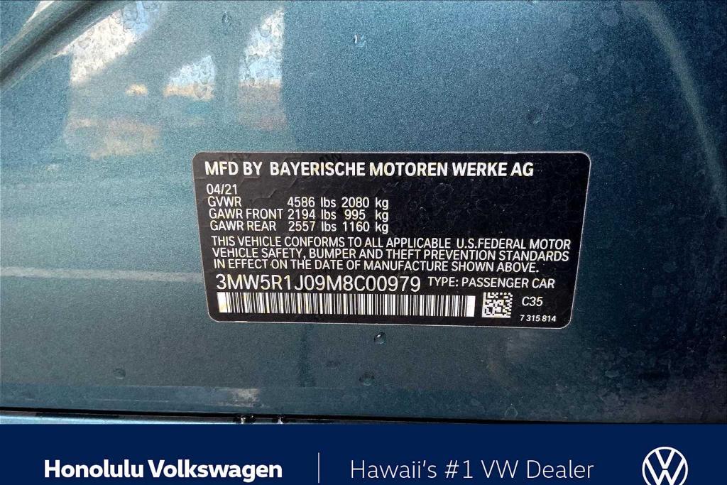 used 2021 BMW 330 car, priced at $26,333