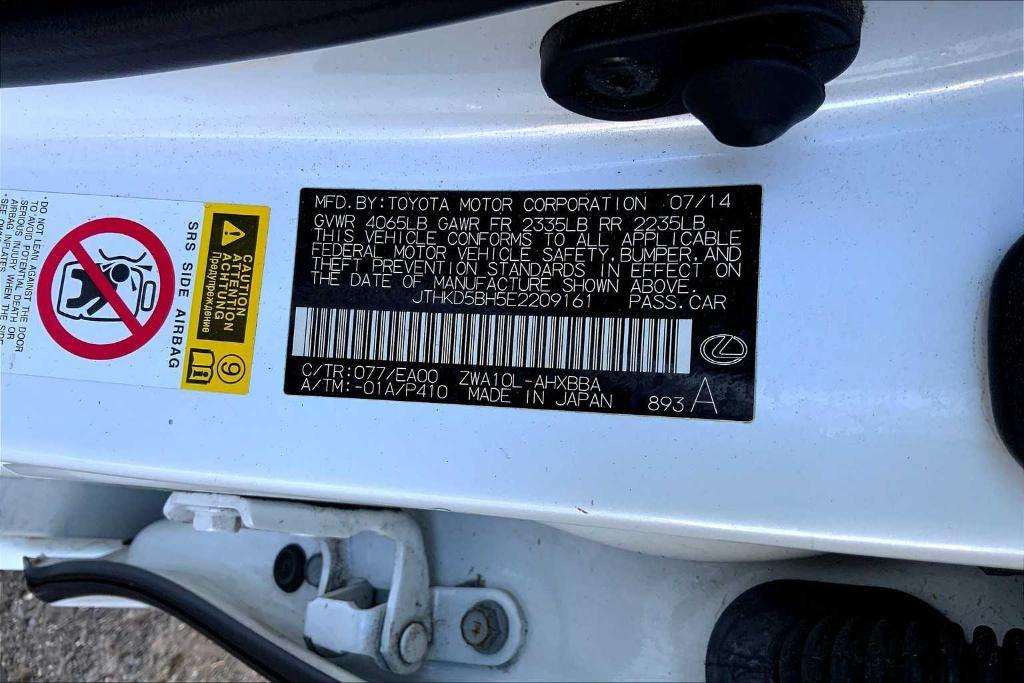 used 2014 Lexus CT 200h car, priced at $13,991