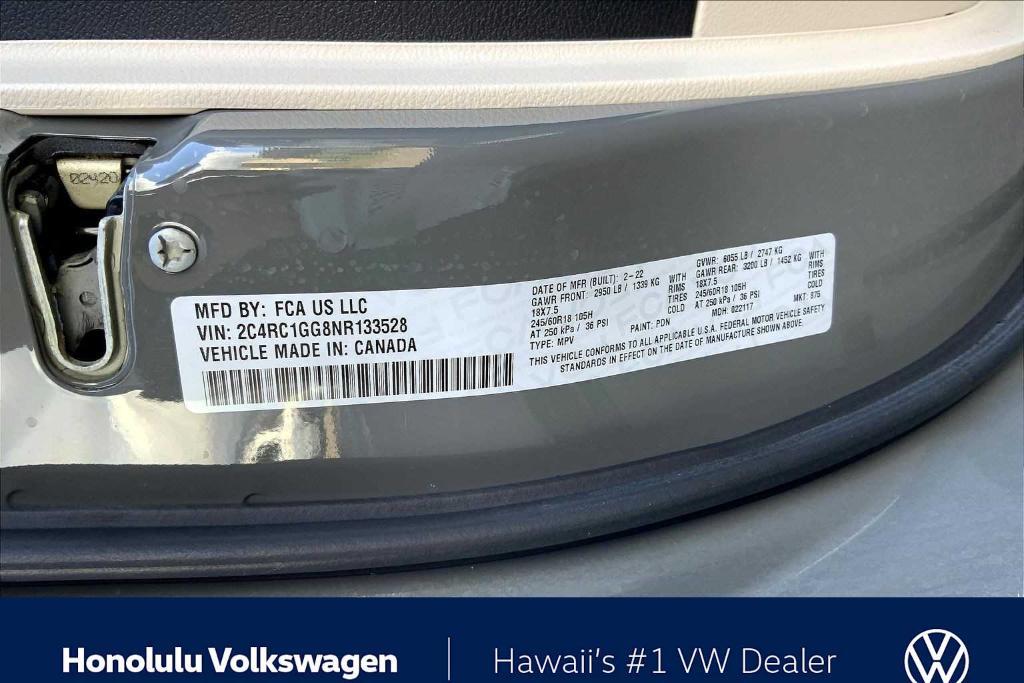 used 2022 Chrysler Pacifica car, priced at $28,444