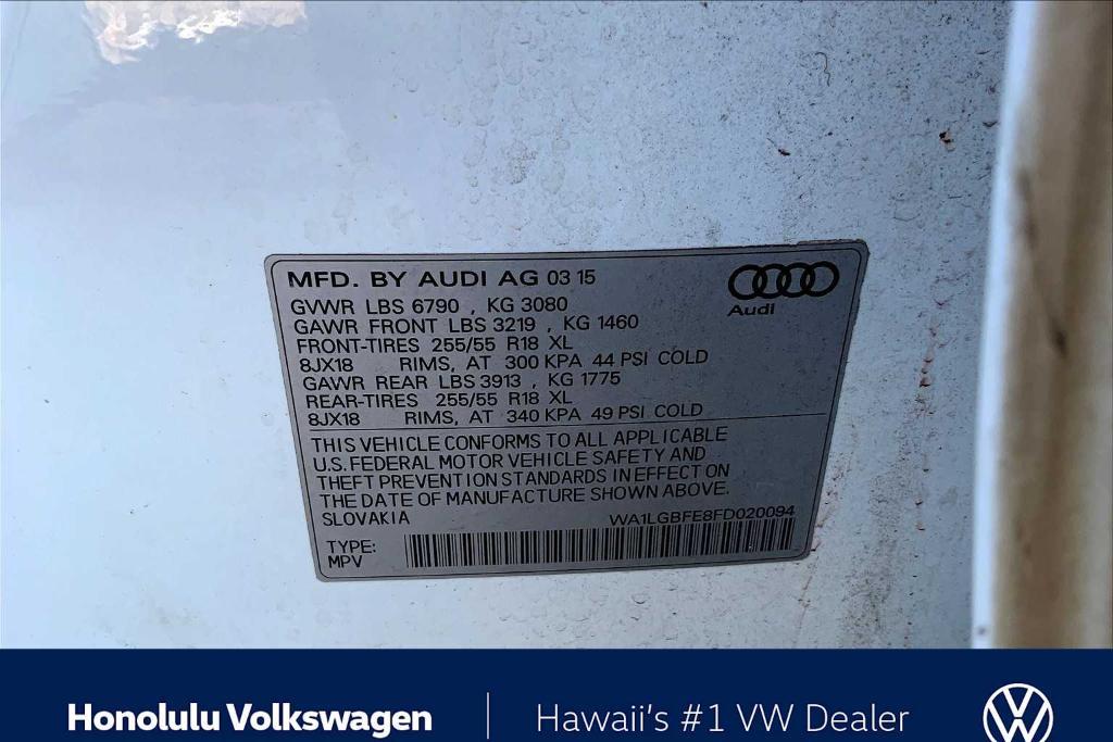 used 2015 Audi Q7 car, priced at $9,926