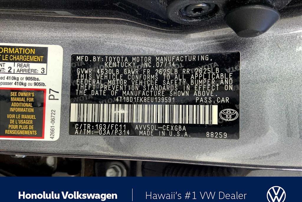 used 2014 Toyota Camry Hybrid car, priced at $13,993