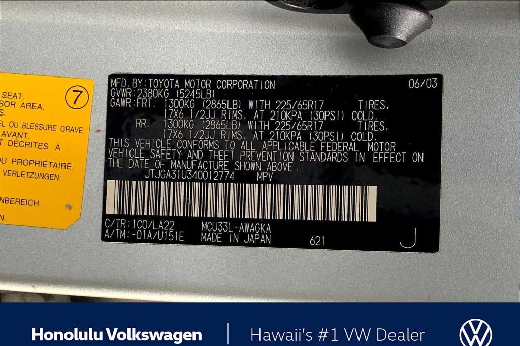 used 2004 Lexus RX 330 car, priced at $7,998