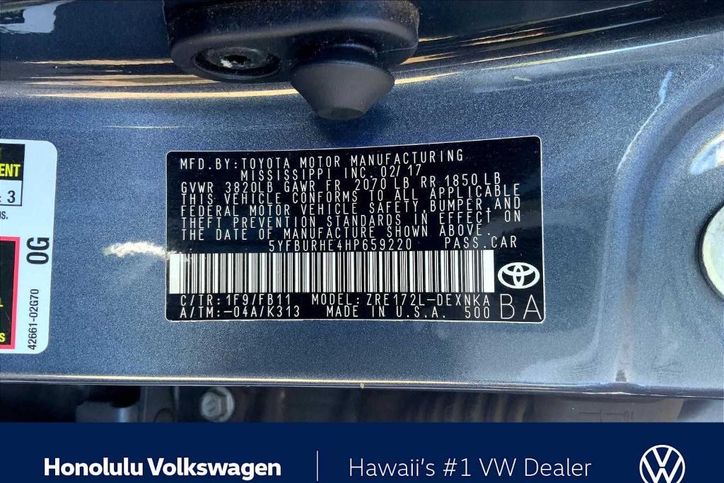 used 2017 Toyota Corolla car, priced at $11,777
