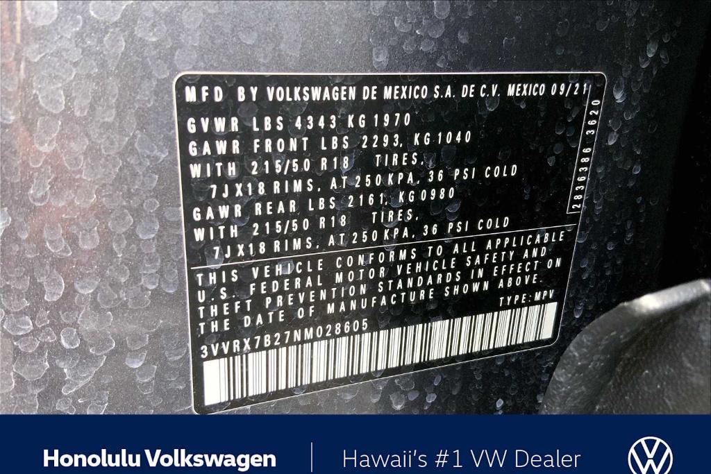 used 2022 Volkswagen Taos car, priced at $17,994