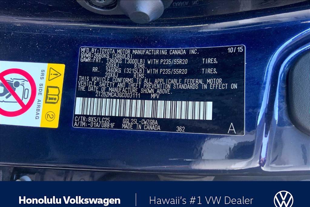 used 2016 Lexus RX 350 car, priced at $20,992