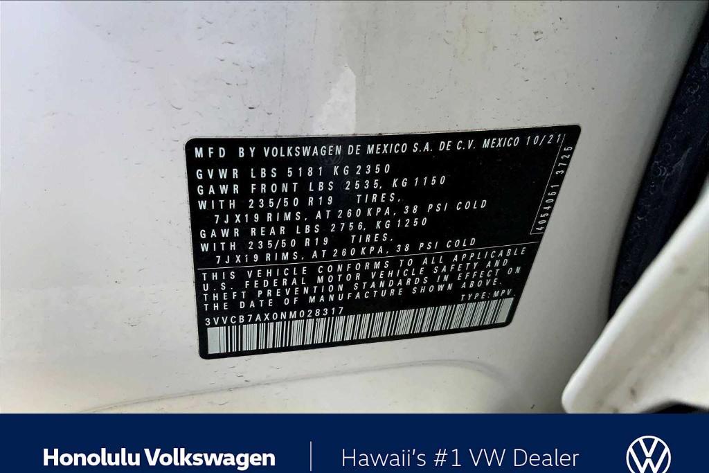 used 2022 Volkswagen Tiguan car, priced at $23,991