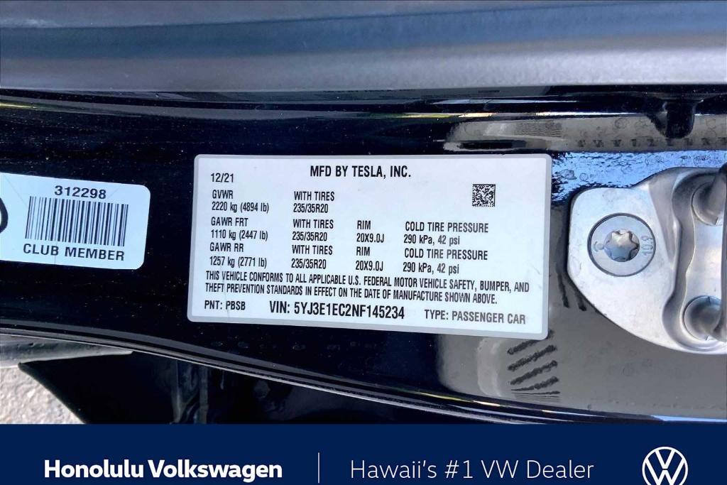 used 2022 Tesla Model 3 car, priced at $23,994