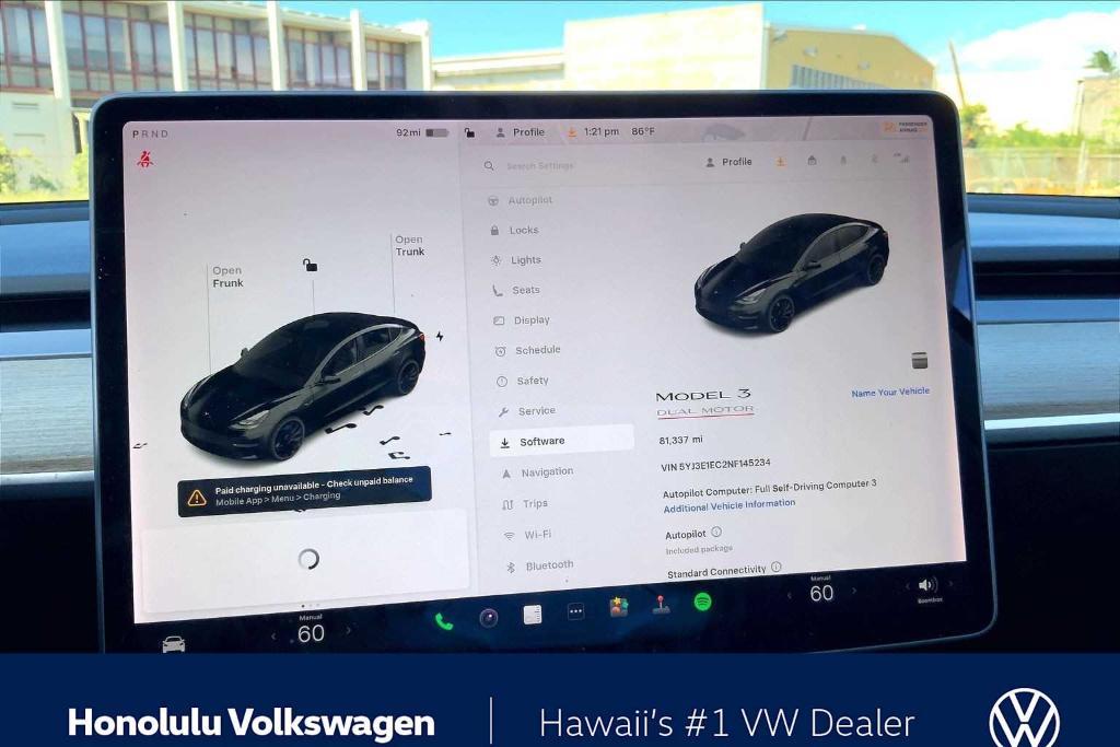 used 2022 Tesla Model 3 car, priced at $23,994
