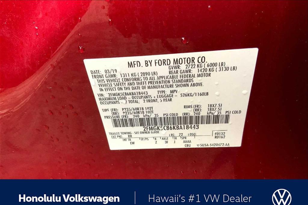 used 2019 Ford Flex car, priced at $15,588