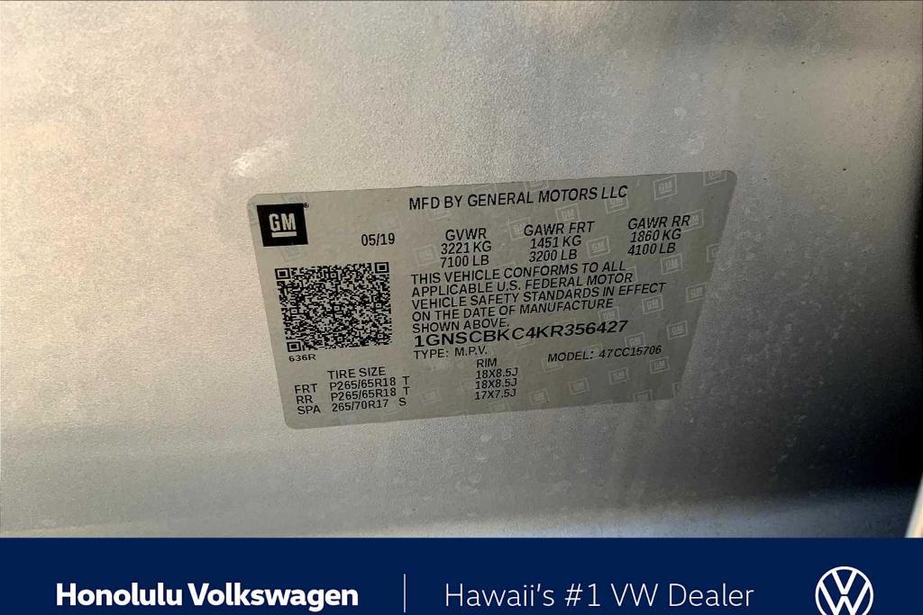 used 2019 Chevrolet Tahoe car, priced at $31,488