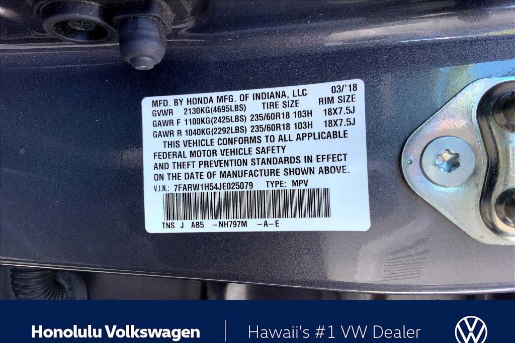used 2018 Honda CR-V car, priced at $19,585