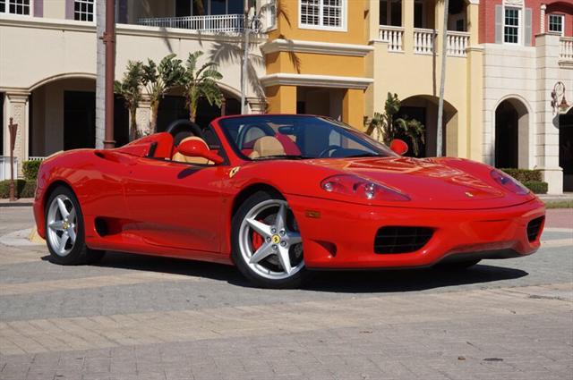 used 2001 Ferrari 360 Spider car, priced at $169,900