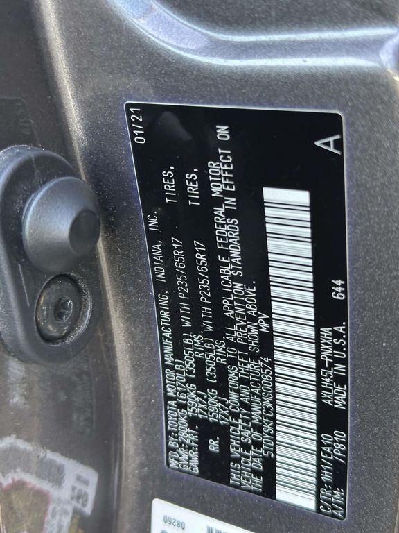 used 2021 Toyota Sienna car