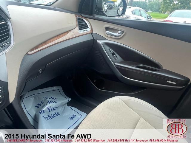 used 2015 Hyundai Santa Fe car, priced at $12,995