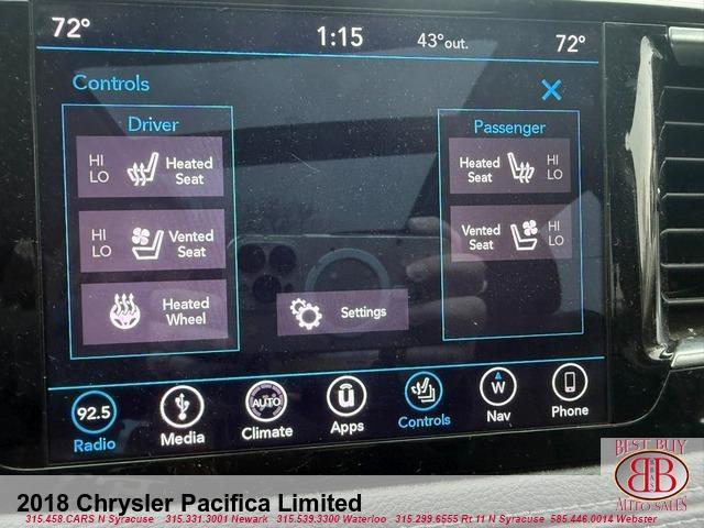 used 2018 Chrysler Pacifica car, priced at $15,995