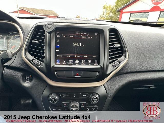 used 2015 Jeep Cherokee car, priced at $9,995