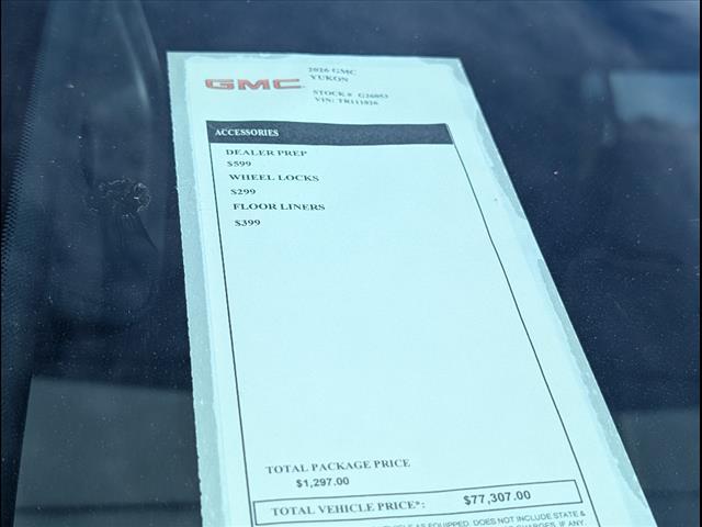 new 2026 GMC Yukon car, priced at $73,010