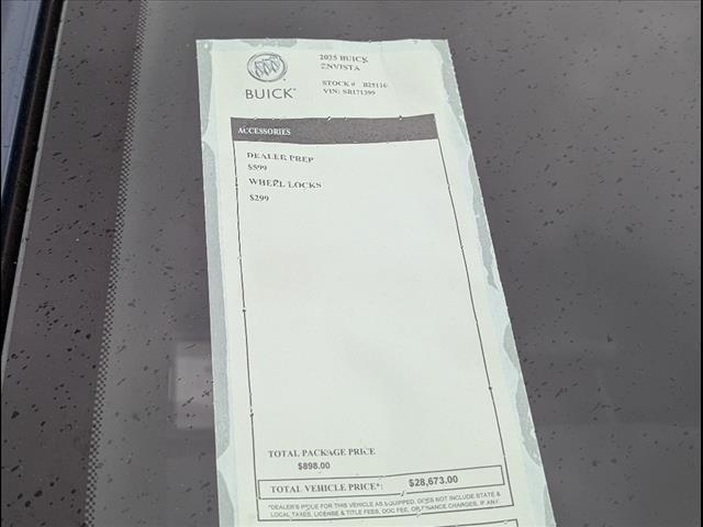 new 2025 Buick Envista car, priced at $23,775
