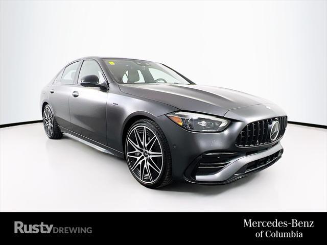 new 2024 Mercedes-Benz AMG C 43 car, priced at $77,875