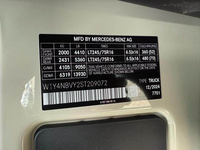 new 2025 Mercedes-Benz Sprinter 2500 car, priced at $76,981