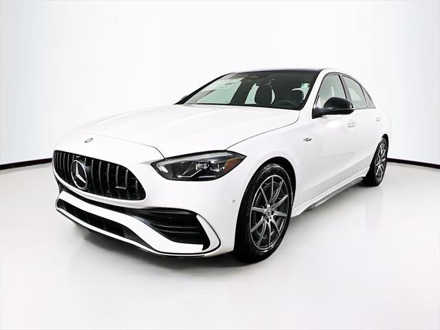 new 2025 Mercedes-Benz AMG C 43 car, priced at $67,620
