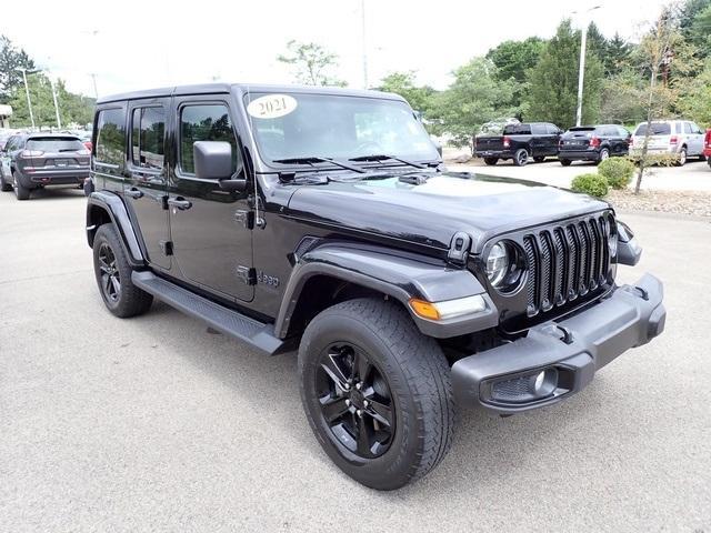 used 2021 Jeep Wrangler Unlimited car, priced at $32,589