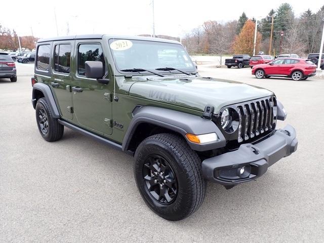 used 2021 Jeep Wrangler Unlimited car, priced at $29,055