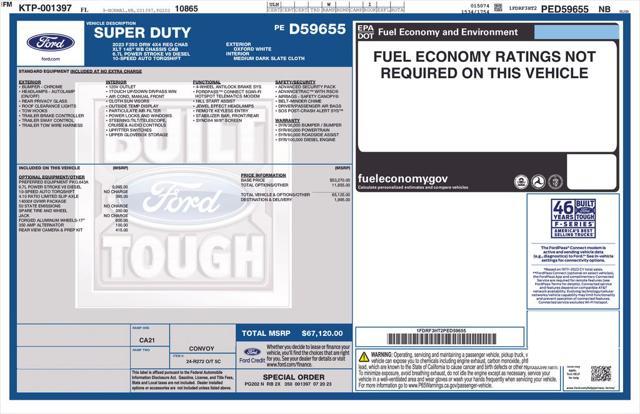 new 2023 Ford F-350 car, priced at $59,900