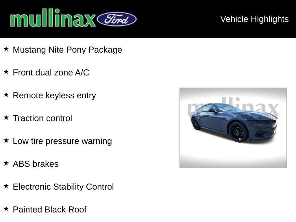 new 2025 Ford Mustang car, priced at $39,344