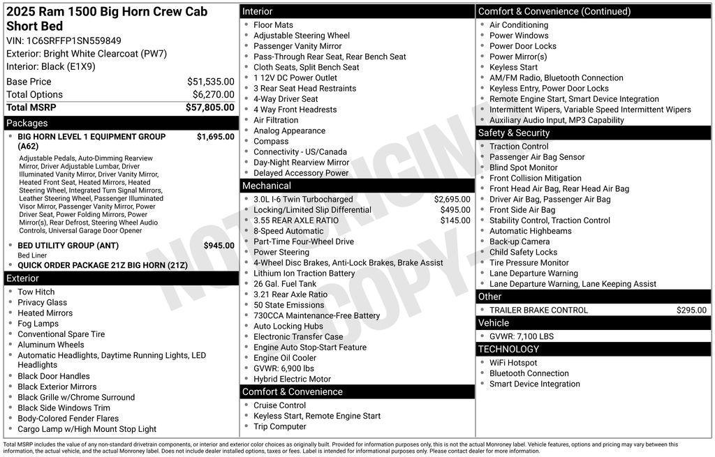 used 2025 Ram 1500 car, priced at $39,900