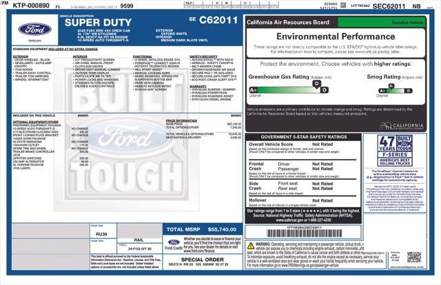 new 2025 Ford F-250 car, priced at $52,841