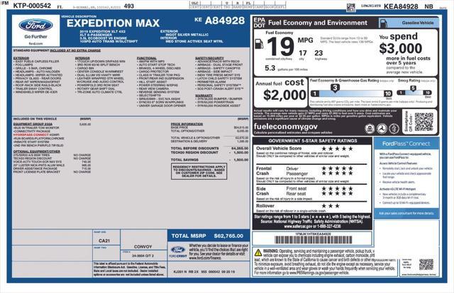 used 2019 Ford Expedition Max car, priced at $23,900