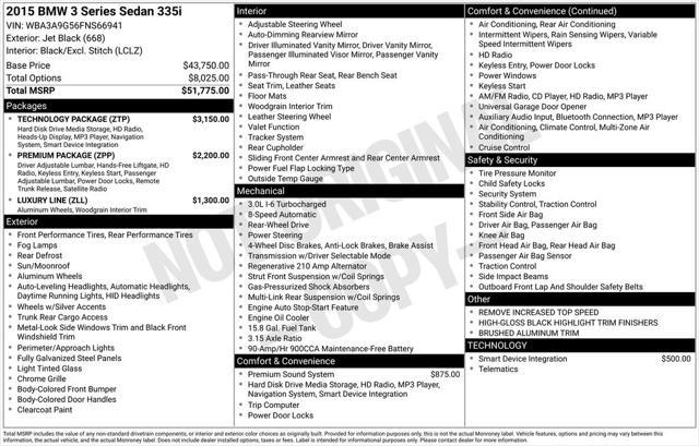 used 2015 BMW 335 car, priced at $13,901