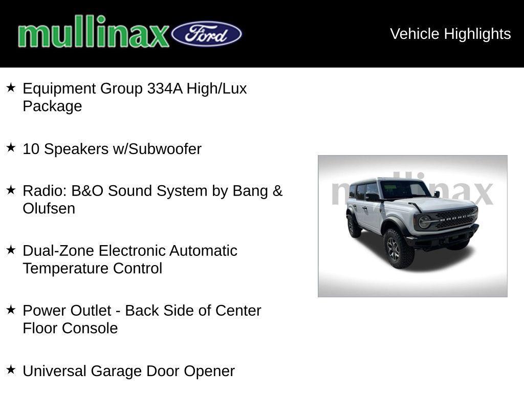 new 2024 Ford Bronco car, priced at $51,108
