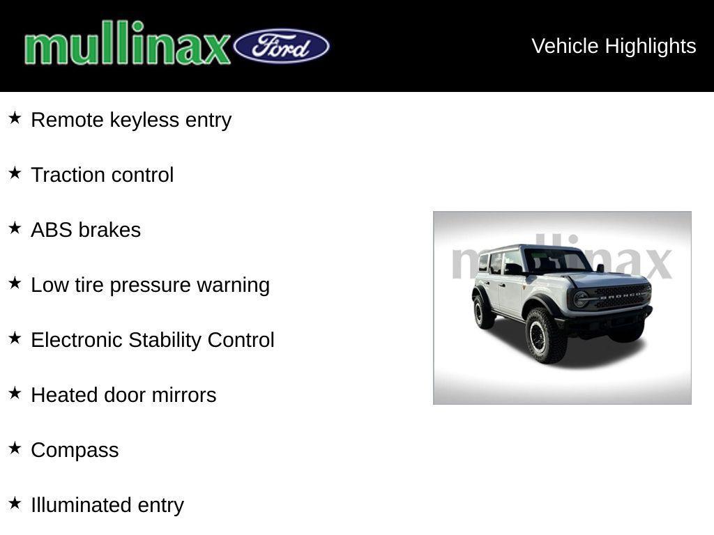 new 2024 Ford Bronco car, priced at $55,211