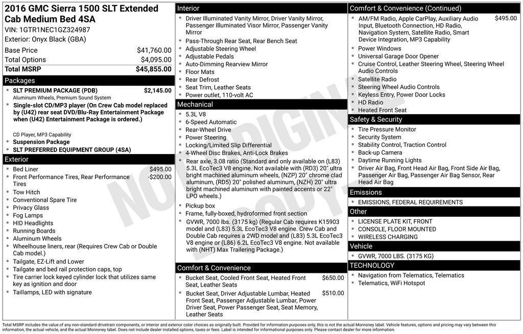used 2016 GMC Sierra 1500 car, priced at $17,901