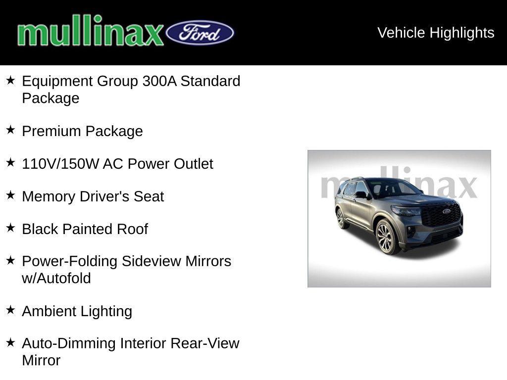 new 2025 Ford Explorer car, priced at $50,876
