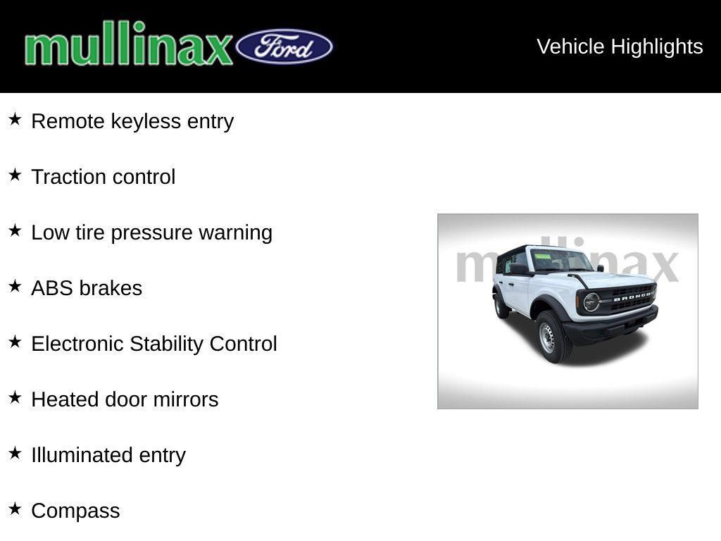 new 2025 Ford Bronco car, priced at $39,262