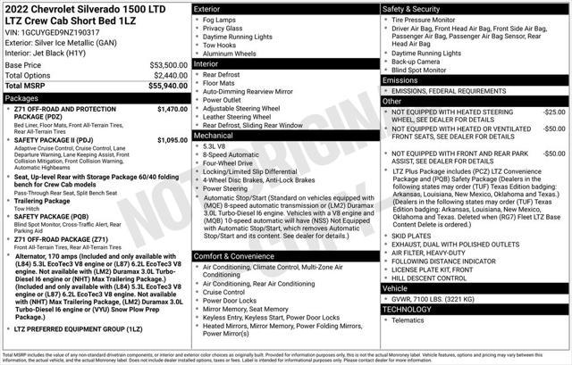 used 2022 Chevrolet Silverado 1500 car, priced at $41,900