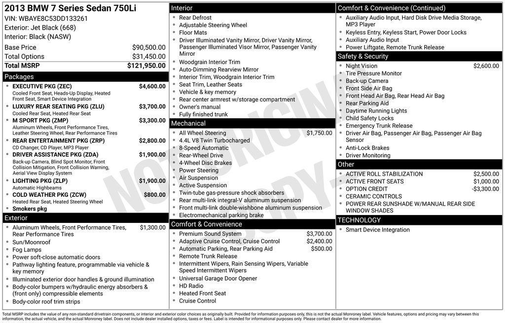 used 2013 BMW 750 car, priced at $14,901