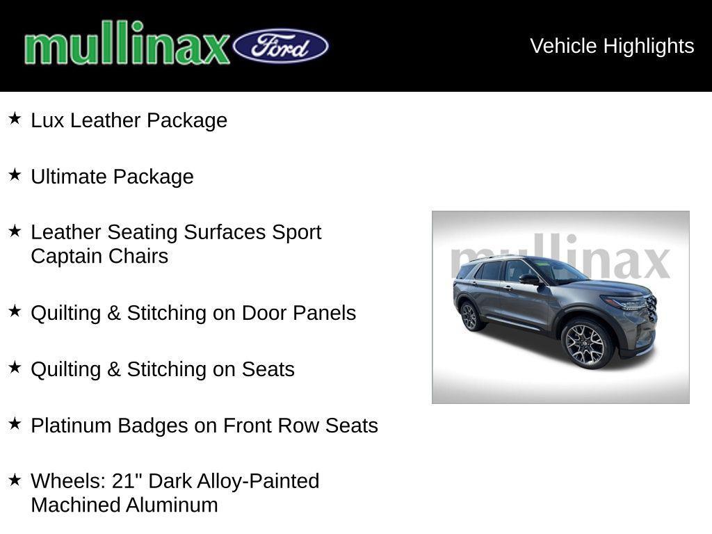 new 2025 Ford Explorer car, priced at $59,611