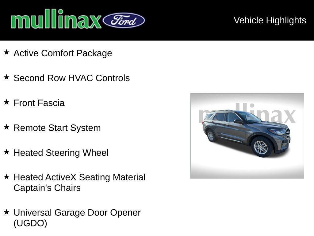 new 2025 Ford Explorer car, priced at $40,715