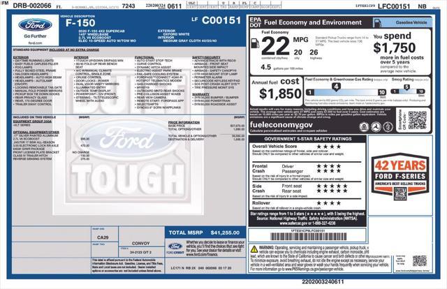used 2020 Ford F-150 car, priced at $20,901