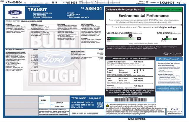 new 2025 Ford Transit-250 car, priced at $52,257