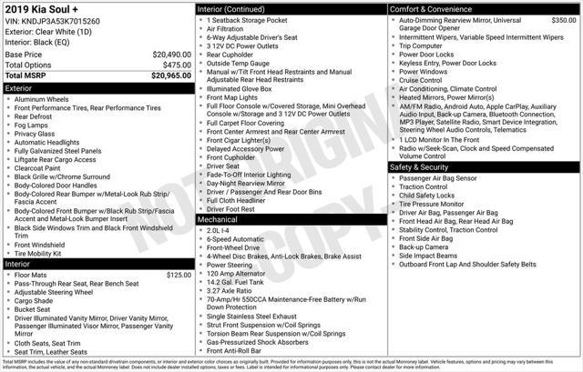 used 2019 Kia Soul car, priced at $9,900
