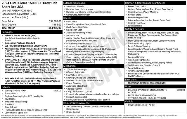 used 2024 GMC Sierra 1500 car, priced at $41,900